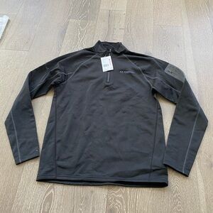 Marmot company branded stretch fleece 1/2 zip